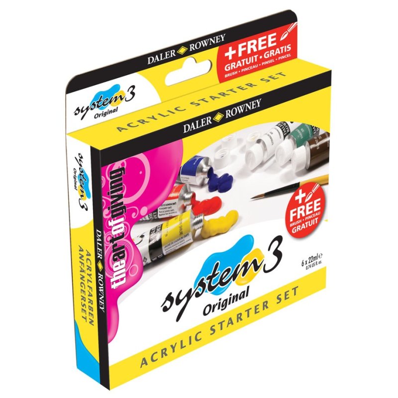 SYSTEM 3 STARTER SET 6X22ML - FREE BRUSH