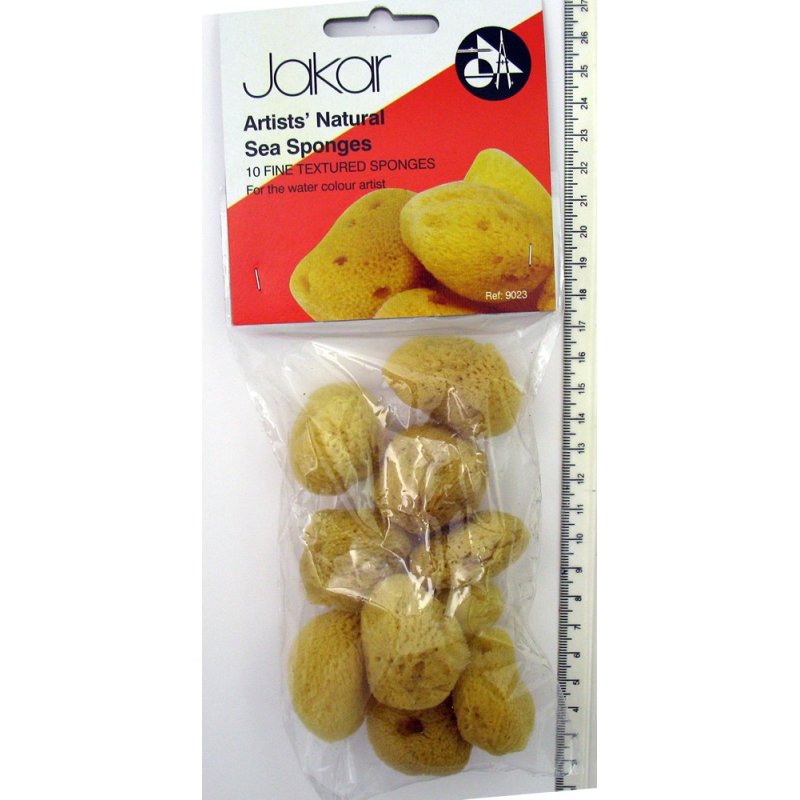 Jakar Natural Sea Sponges - 10 fine textured