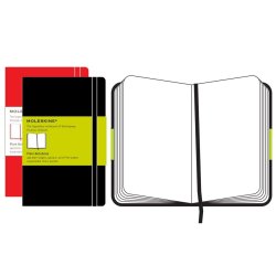 Moleskine Plain Red Notebook 130 x 210mm