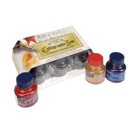 Winsor and Newton Calligraphy Ink set of 6 x 30ml