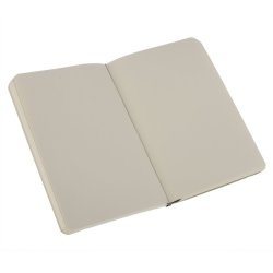 Moleskine Plain Black Notebook - soft cover - Pocket 90 x 140mm