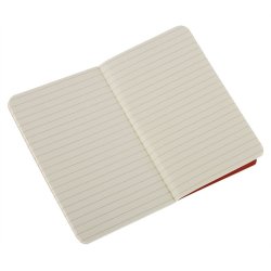 Moleskine set of 3 ruled journals - cranberry red -soft cover - Pocket 90 x 140mm