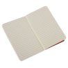 Moleskine set of 3 ruled journals - cranberry red -soft cover - Pocket 90 x 140mm