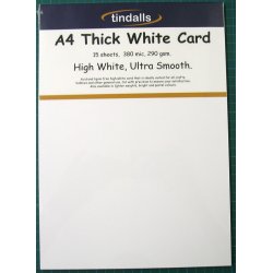 Tindalls A4 Thick White Card 290gsm