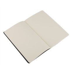 Moleskine set of 3 plain journals - black -soft cover - Large 130 x 210mm