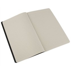 Moleskine set of 3 ruled journals - black -soft cover - Large 130 x 210mm