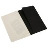 Moleskine set of 3 plain journals - black -soft cover - X Large 190 x 250mm