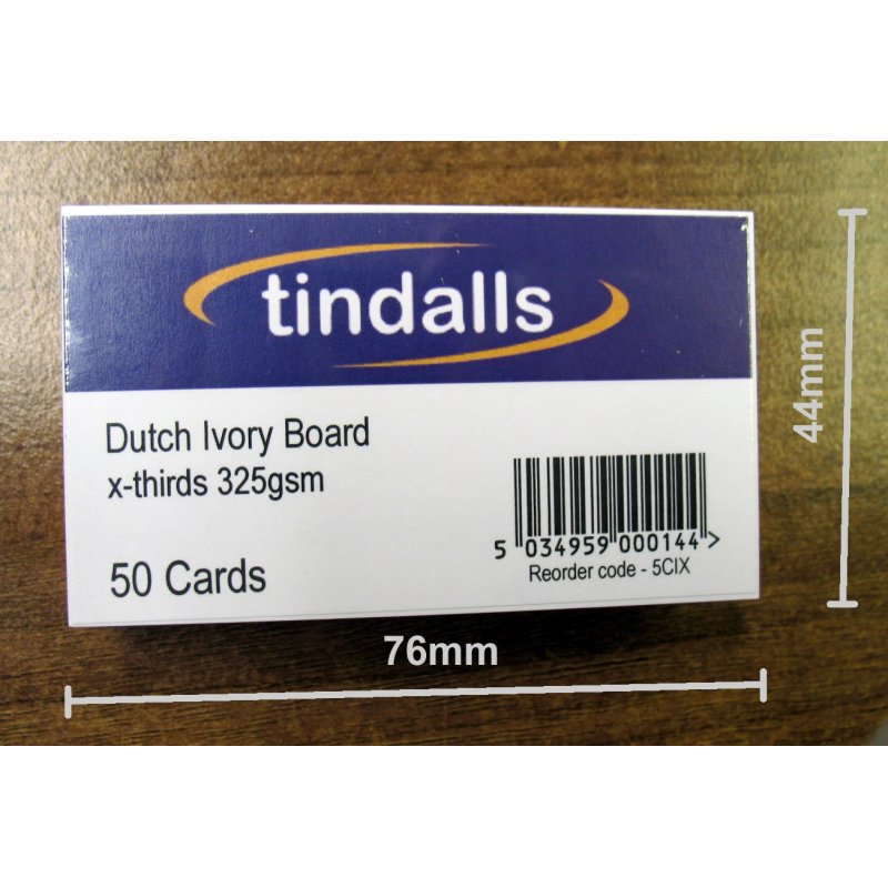 Tindalls Plain Visiting Cards