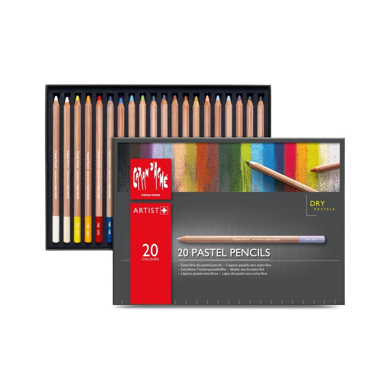 Caran D'Ache Professional Pastel Pencils box of 20