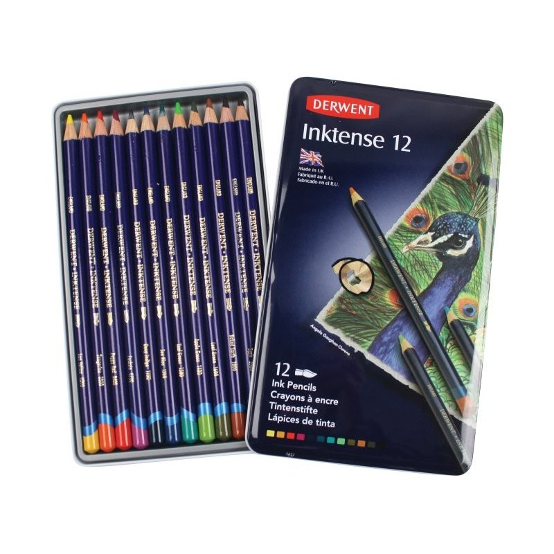 Derwent Inktense Pencils Tin of 12