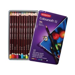 Derwent Coloursoft Pencils Tin of 12