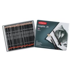 Derwent Graphic Pencils Tin of 24