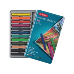 Derwent Inktense Watersoluble Blocks Tin of 12