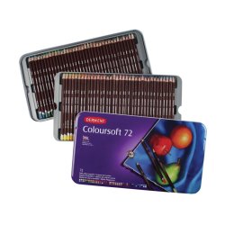 Derwent Coloursoft Pencils Tin of 72