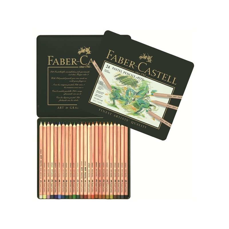 Faber-Castell Pitt Pastel pencils tin of 24