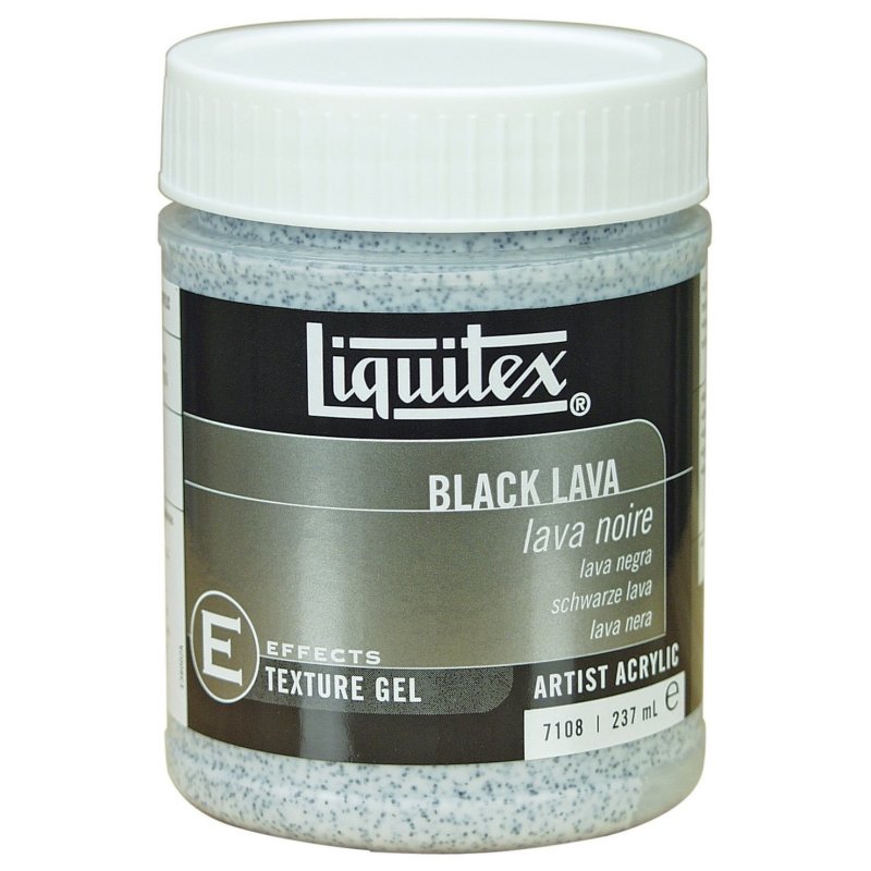 Liquitex textured medium - black lava -  237ml