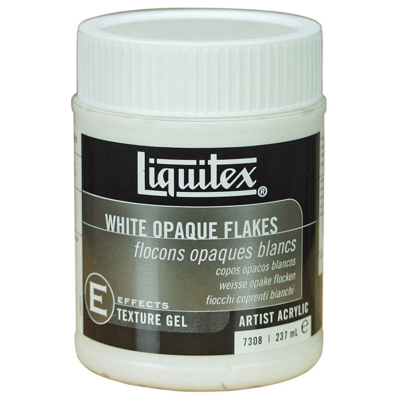Liquitex textured medium - White Opaque Flakes -  237ml