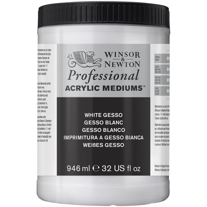 Winsor and Newton Artists' White Gesso Primer 946ml