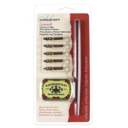 Leonardt Round Hand Dip Pen and Nib Set 1