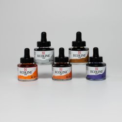 Ecoline Watercolour Ink - set of 5 Additional colours