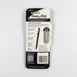 Pentel Pocket brush pen Black rear