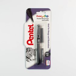 Pentel Pocket brush pen Grey