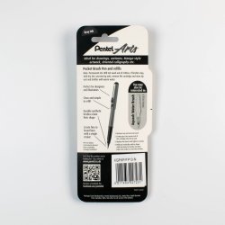 Pentel Pocket brush pen Grey rear