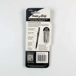 Pentel Pocket brush pen Sepia rear
