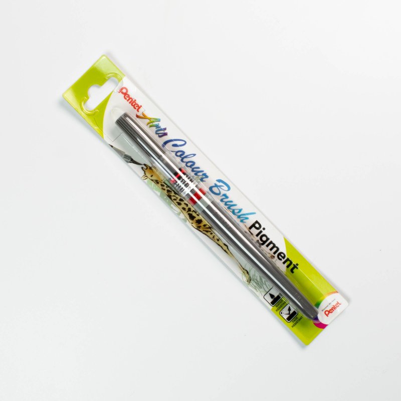 Pentel Art Colour Brush pigment pen Grey Pentel Art Colour Brush pigment pen Grey