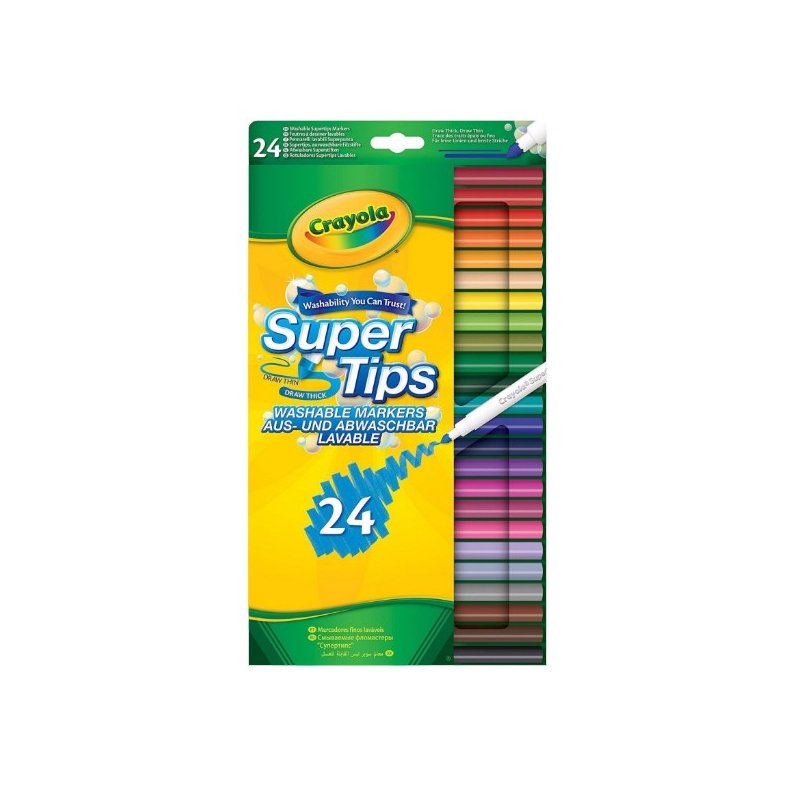 Crayola Supertips Washable Markers - pack of 24