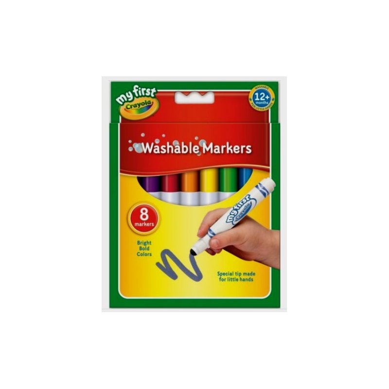 Crayola - 8 washable broad markers
