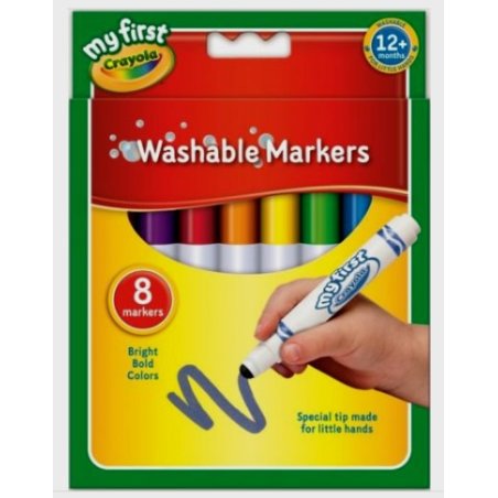 Crayola - 8 washable broad markers