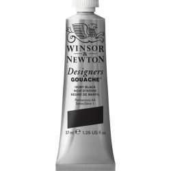 Winsor and Newton Designers Gouache 37ml - Ivory black