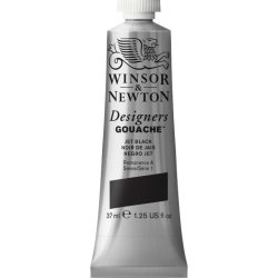 Winsor and Newton Designers Gouache 37ml - Jet black