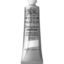 Winsor and Newton Designers Gouache 37ml - Permanent white