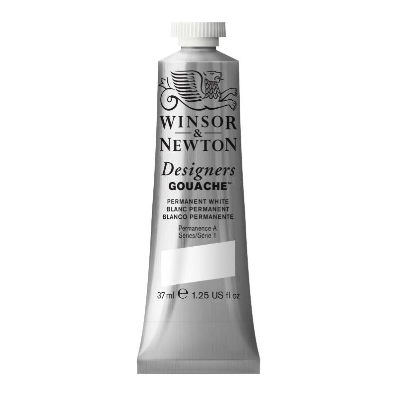 Winsor and Newton Designers Gouache 37ml - Permanent white
