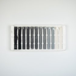 Compressed charcoal - set of 12 - greys