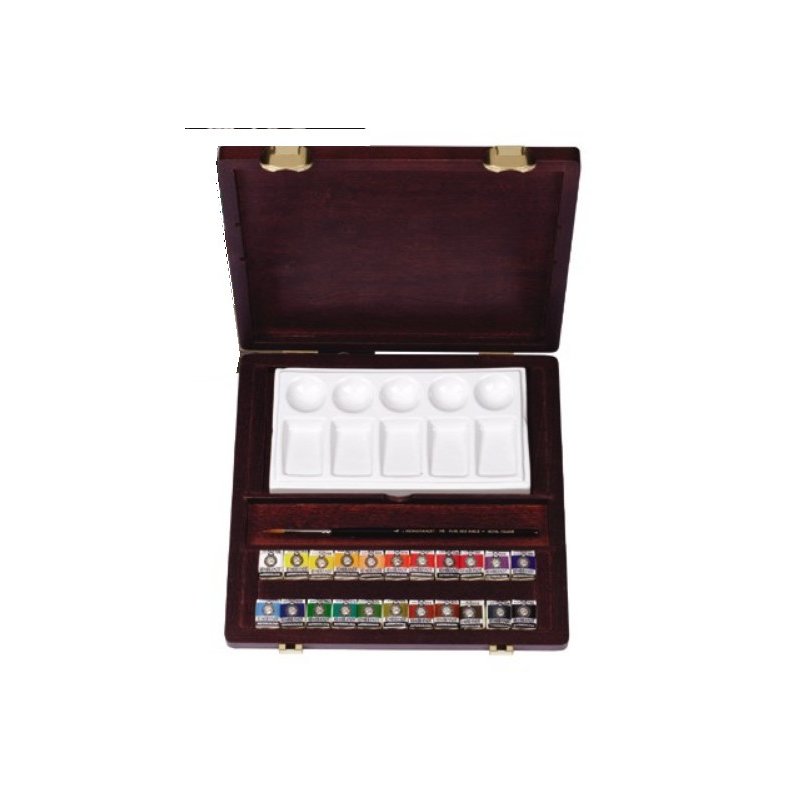 Rembrandt watercolour traditional box set - pans