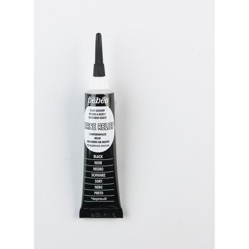 Pebeo Vitrail 3D Outliners 20ml - black Pebeo Vitrail 3D Outliners 20ml - black