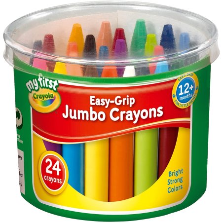 Crayola easy-grip jumbo crayons - pack of 24