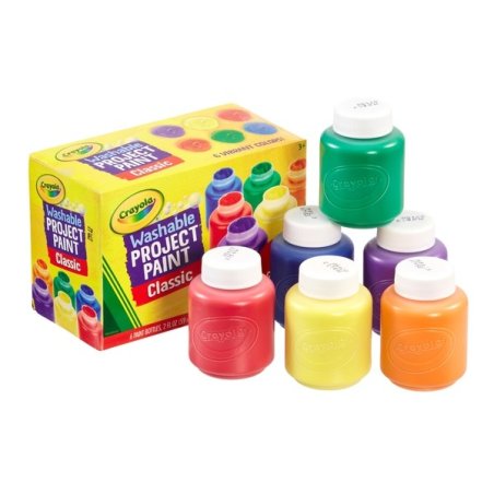 Crayola - washable project paint - pack of 6