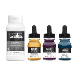 Liquitex ultra-fluid professional acrylic ink - deep colours set