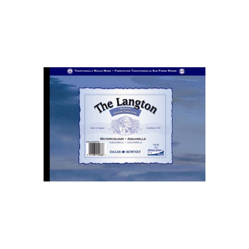 Daler Rowney Langton Watercolour Pad ROUGH surface 140lb 300gsm Daler Rowney Langton Watercolour Pad ROUGH surface 140lb 300gsm