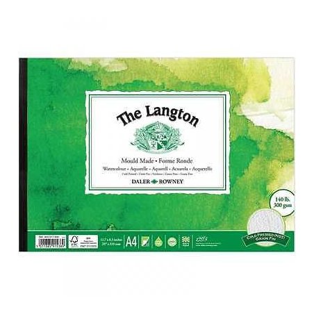 Daler Rowney Langton Watercolour Pad NOT surface 140lb 300gsm A2, A3, A4, A5