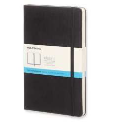 Moleskine Dotted Black Notebook - hard cover - Large 130 x 210mm