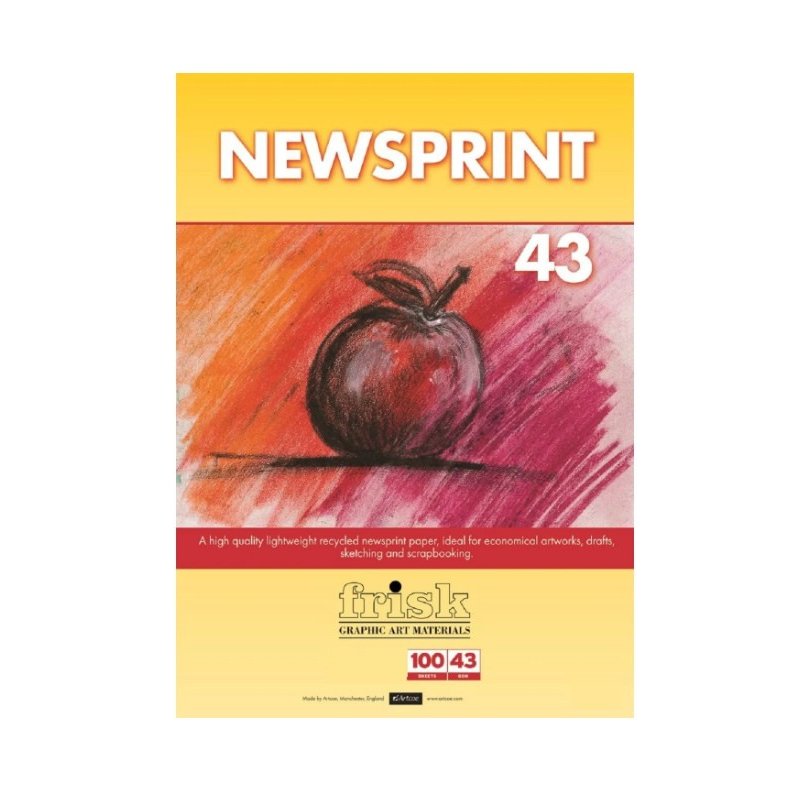 Frisk Newsprint - pad of 100 sheets - A4