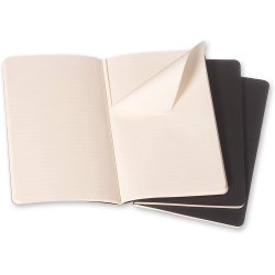 Moleskine  Cahier Journal - Large - Black - set of 3