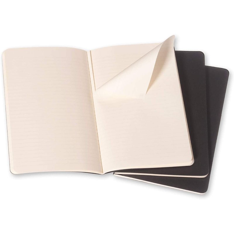 Moleskine Cahier Journal XL Black set of 3