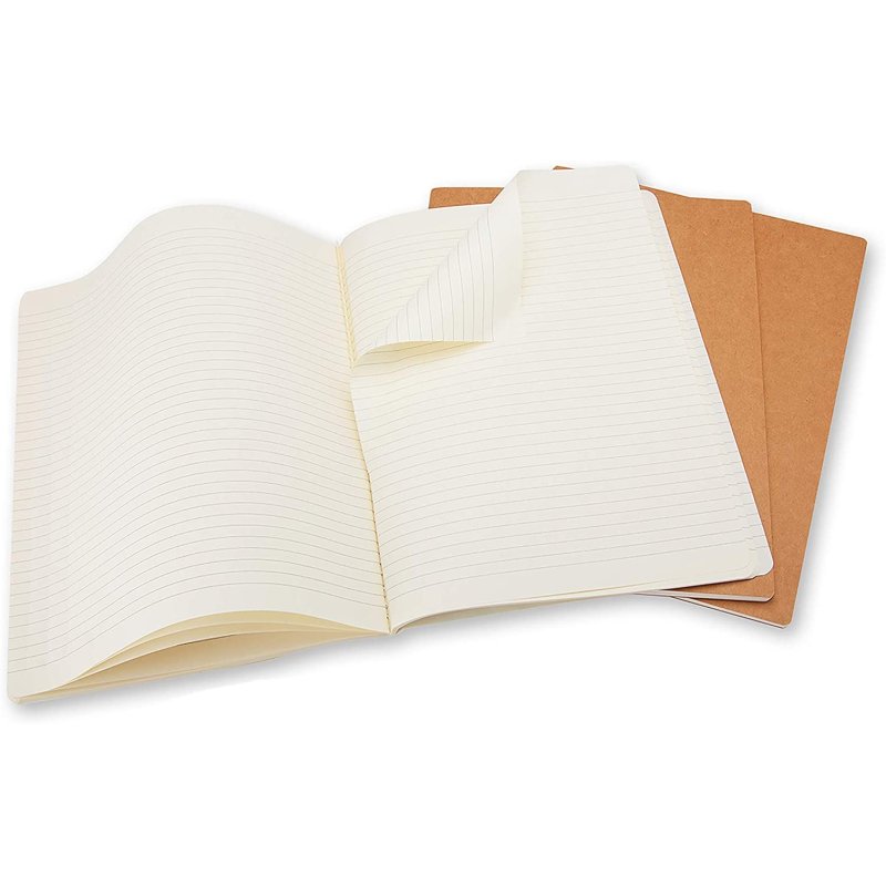 Moleskine Cahier Journal Pocket Kraft set of 3