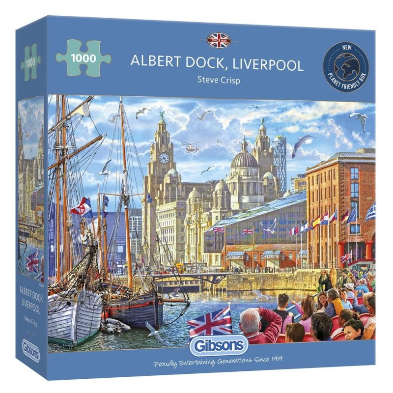 Gibsons 1000 piece jigsaw - Albert Dock, Liverpool by Steve Crisp